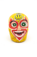 Pallina Antistress a forma di wrestler messicano giallo 