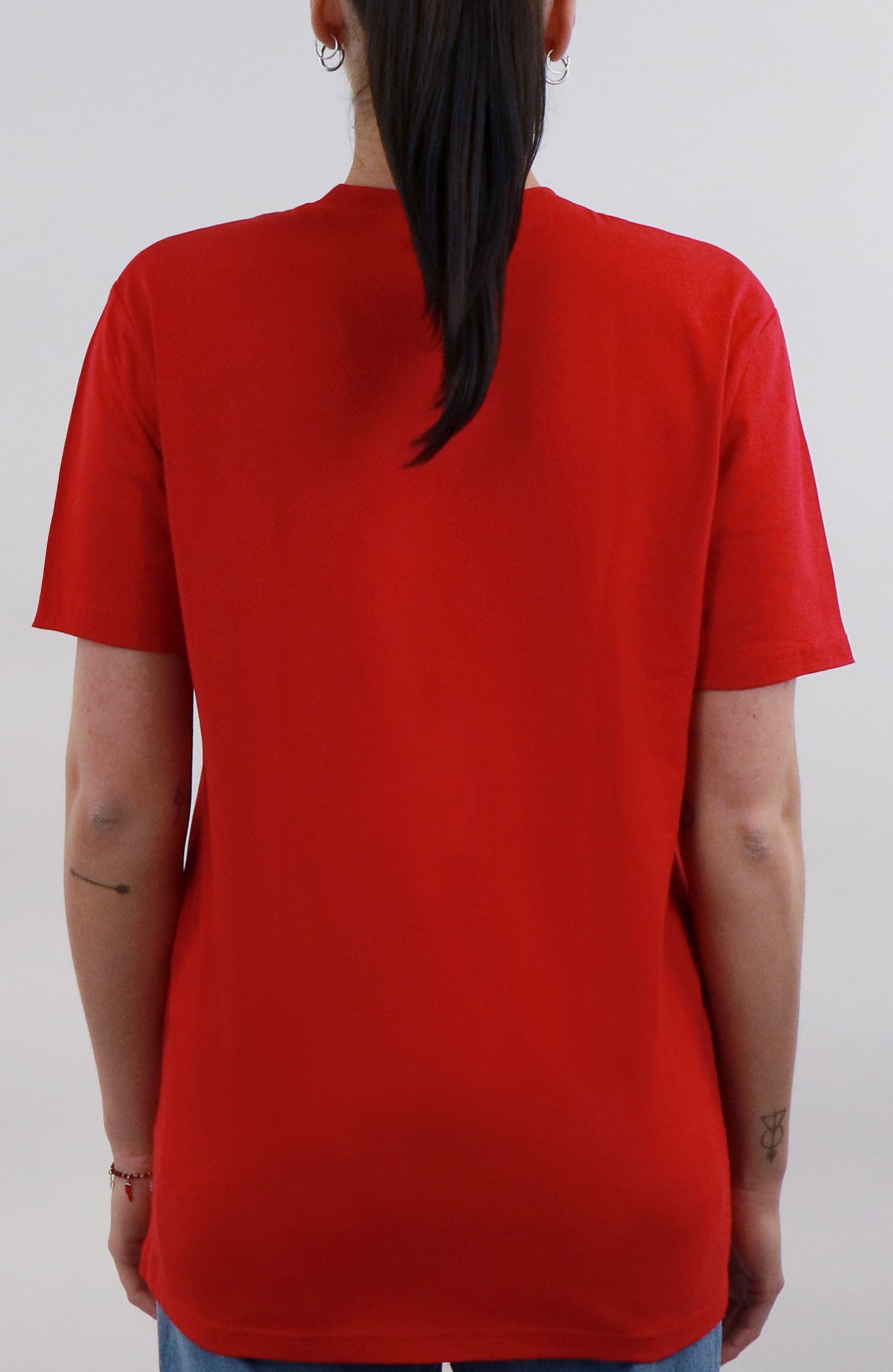 T-shirt con Frida Kahlo rossa da donna