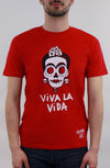 T-shirt Frida Kahlo da uomo rossa