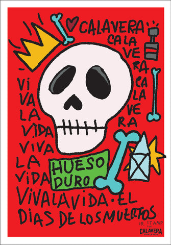 Maglietta Frida Kahlo Unisex Red By Dr. Stamp