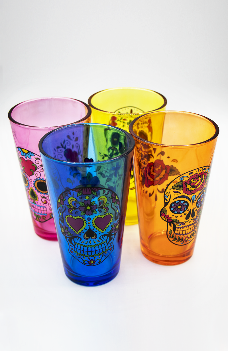 Bicchieri teschio in vari colori